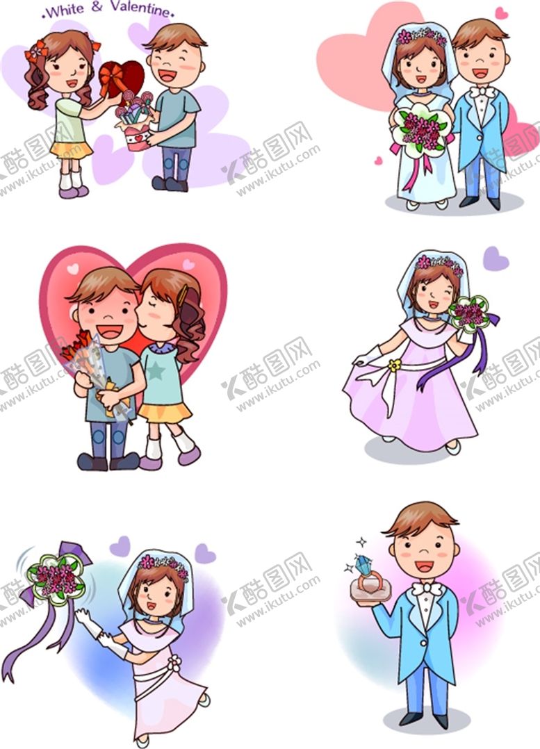 编号：34798209221004057623【酷图网】源文件下载-卡通婚礼