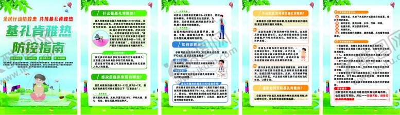 编号：32366809250130024325【酷图网】源文件下载-基孔肯雅热知识宣传栏系列海报