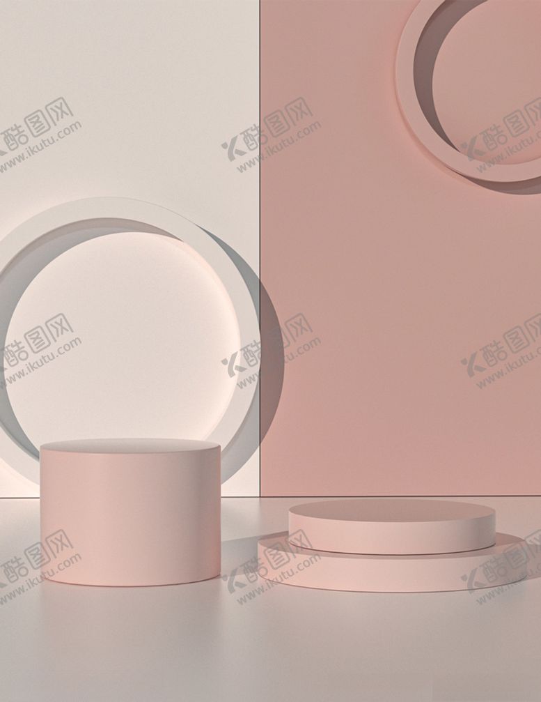 编号：84239309290303438028【酷图网】源文件下载-电商立体c4d粉色清新母婴主图