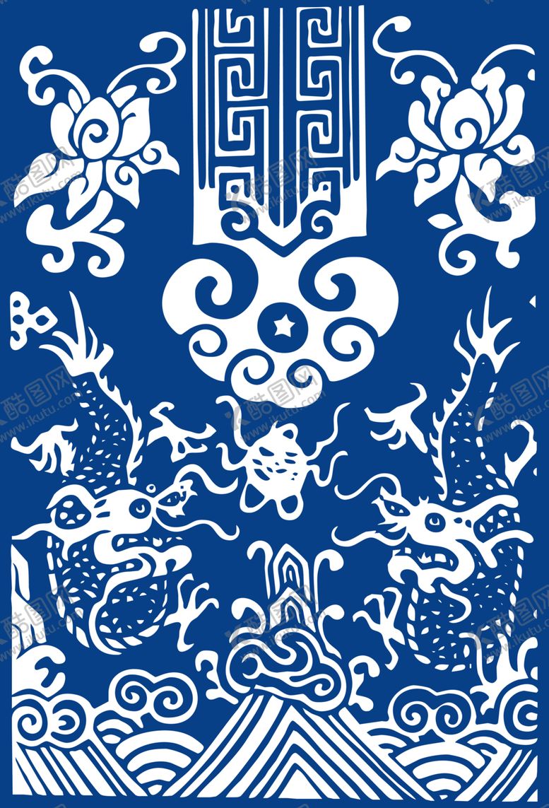 编号：52306505161708347483【酷图网】源文件下载-青花瓷图案