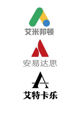 字母A logo简洁AA商标