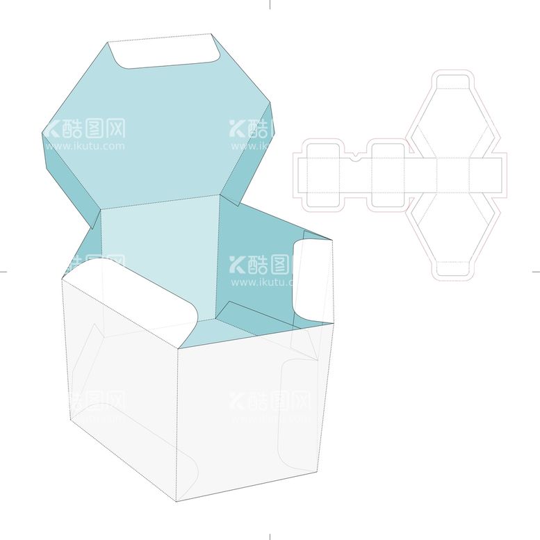 编号：64338511161223319073【酷图网】源文件下载-包装盒刀模图
