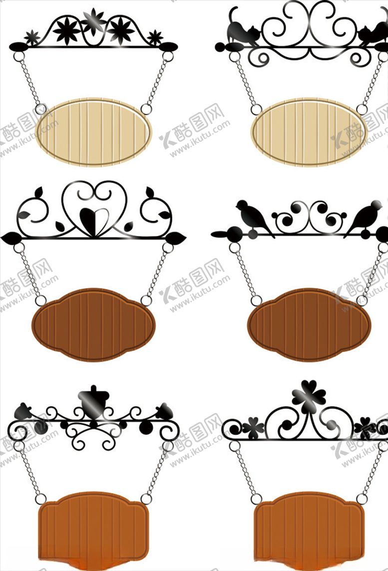 编号：34488210111026089431【酷图网】源文件下载-金属挂件木板告示牌边框