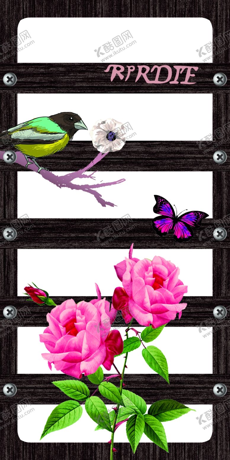 编号：56667209261416215903【酷图网】源文件下载-手机壳设计镂空木纹花朵