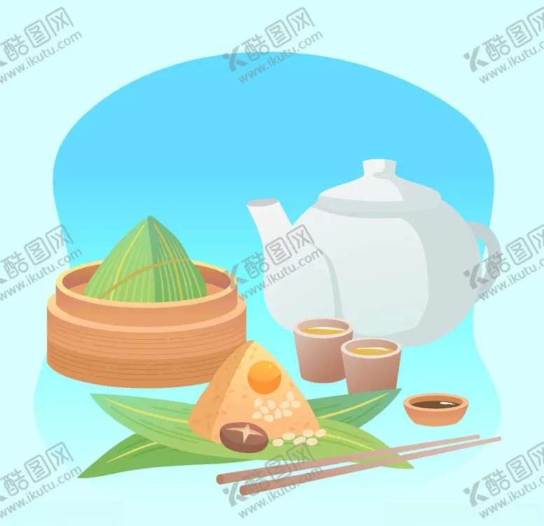 编号：11085607010435593538【酷图网】源文件下载-矢量端午粽子