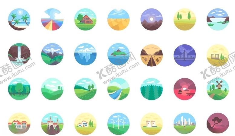 编号：78294009191922583369【酷图网】源文件下载-景色图标