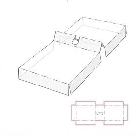 礼盒模折叠立面展开图