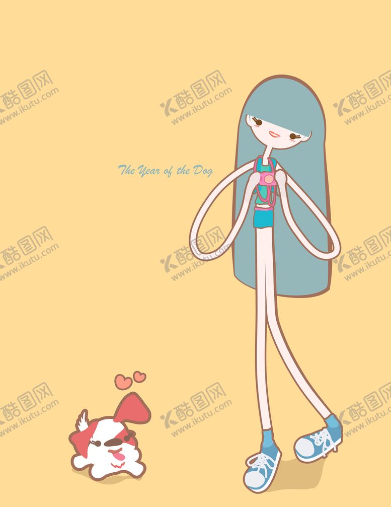 编号：61937509150746474396【酷图网】源文件下载-可爱卡通女孩 