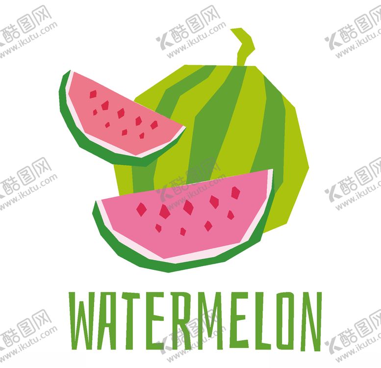 编号：35254405090458363911【酷图网】源文件下载-矢量卡通西瓜