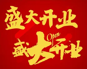 盛大开业广告dm海报促