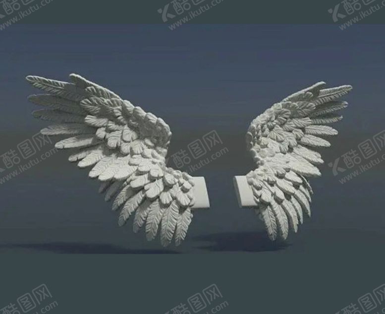 编号：30191301170842358577【酷图网】源文件下载-C4D模型翅膀
