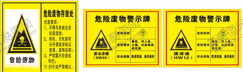 编号：26429606180313265085【酷图网】源文件下载-危险废物警示牌