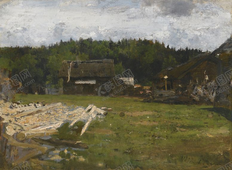 编号：26360710202017376966【酷图网】源文件下载-复古风景油画
