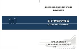 可行性报告封面通用