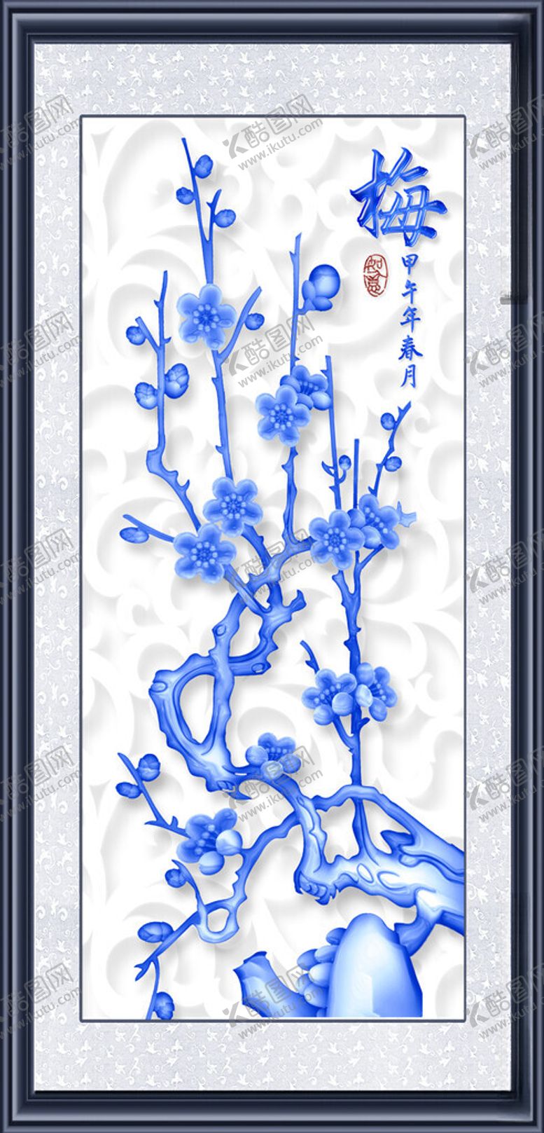 编号：83276611300519102789【酷图网】源文件下载-立体花鸟装饰
