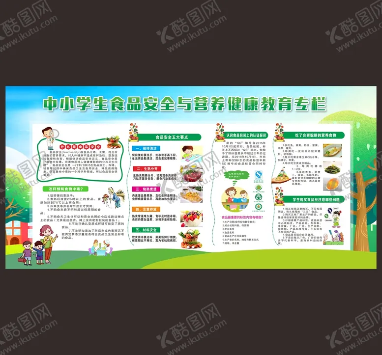 编号：27640109171621230931【酷图网】源文件下载-食品安全健康教育