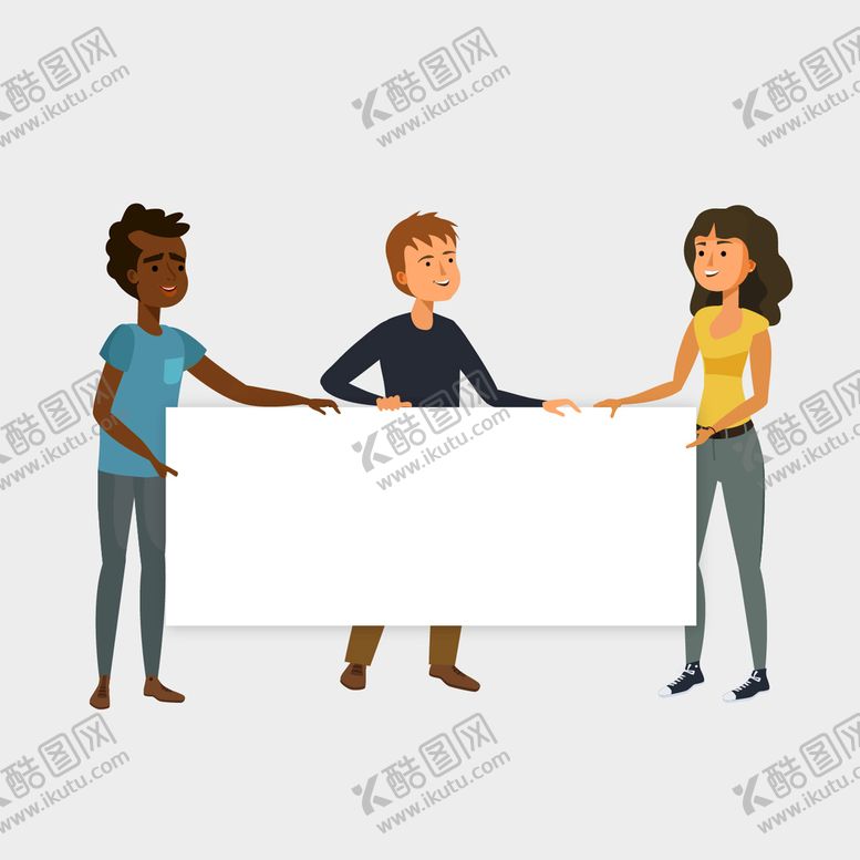 编号：03546709122207323197【酷图网】源文件下载-多人举牌子