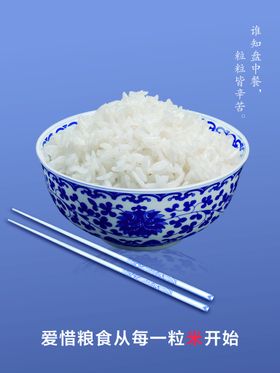 珍惜粮食海报