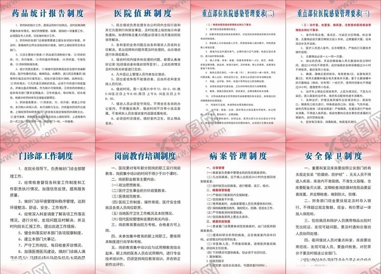 编号：10320805141733373952【酷图网】源文件下载-医院制度牌