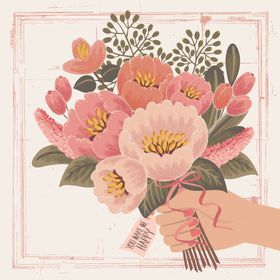 精美花朵创意背景