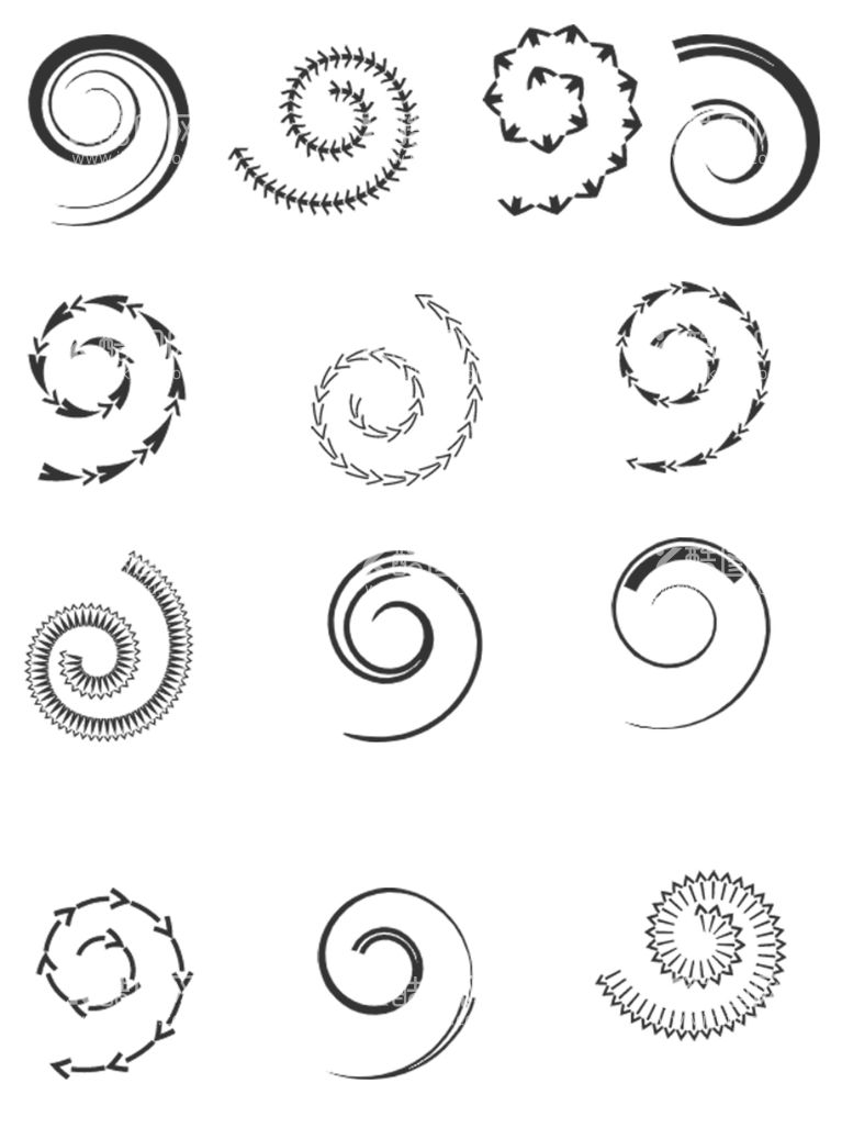 编号：25497611241629011668【酷图网】源文件下载-螺旋简约风标签图标免扣