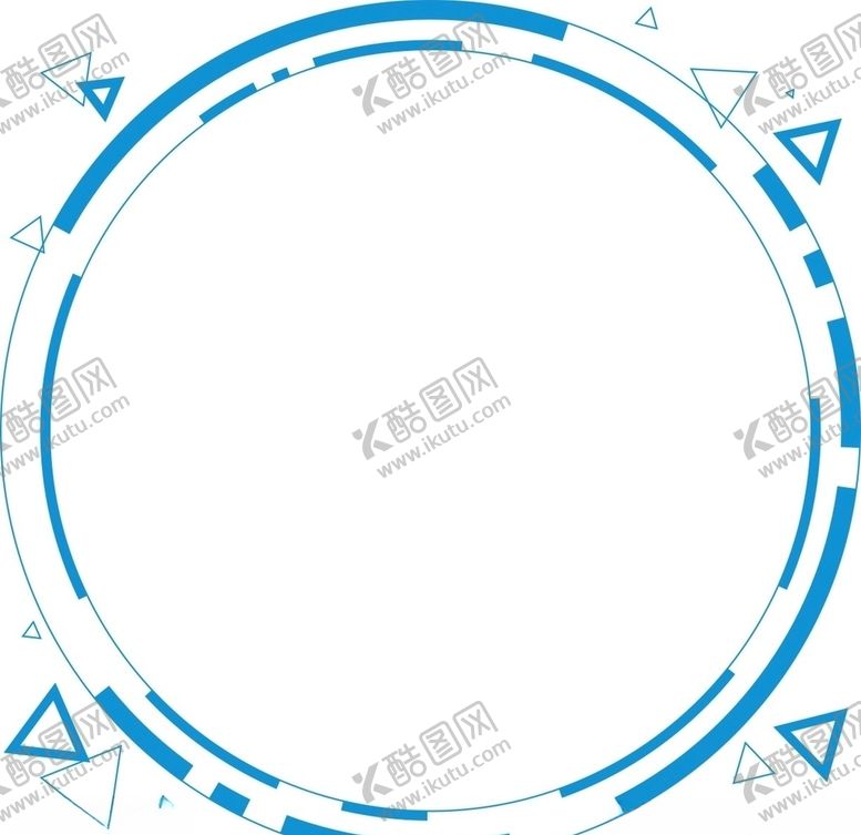 编号：57978007060602484690【酷图网】源文件下载-天空蓝科技线条圆框