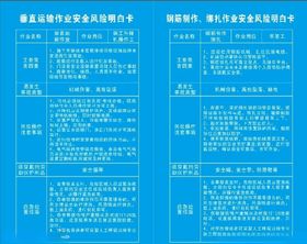 各工种作业明白卡