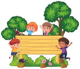 卡通文本框招牌标牌插图标志