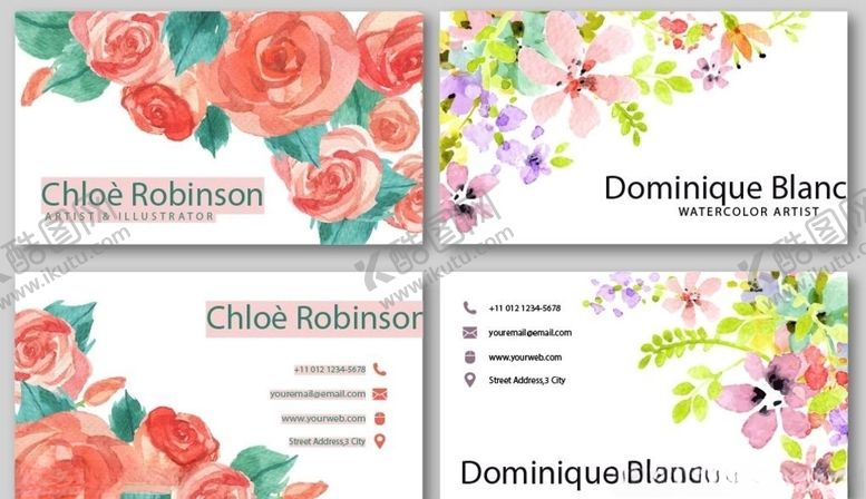 编号：27810311010301526748【酷图网】源文件下载-彩绘名片