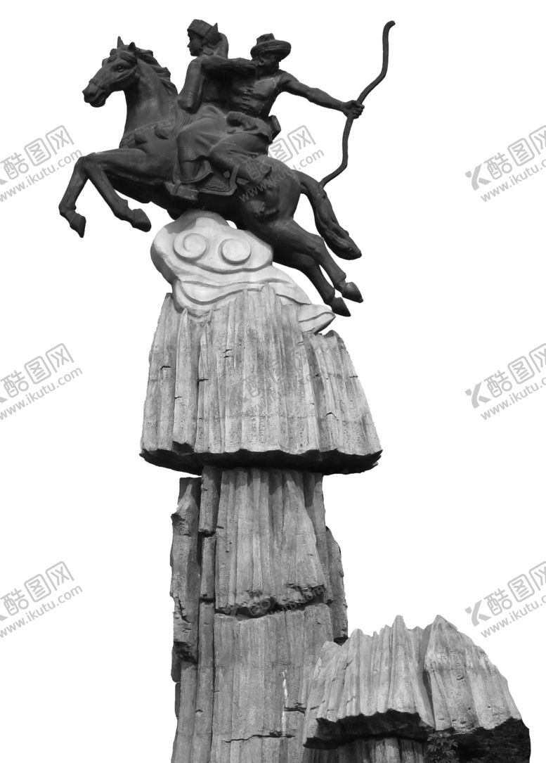 编号：23660905131801554004【酷图网】源文件下载-曲靖麒麟阿诗玛雕像