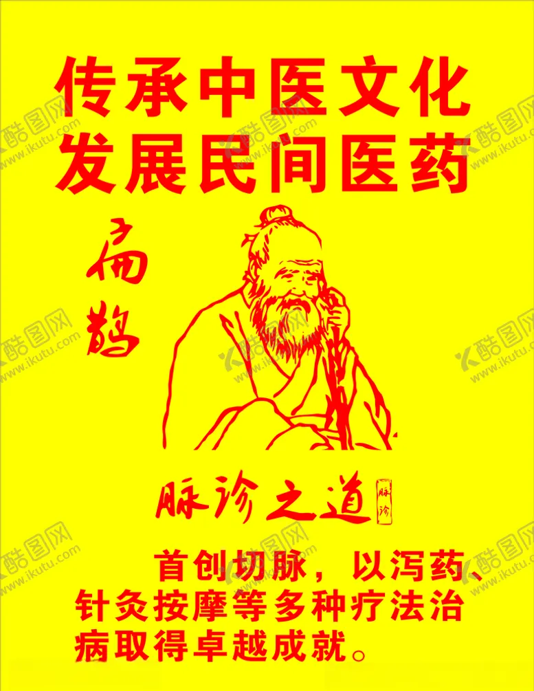 编号：84104409110141513162【酷图网】源文件下载-中医扁鹊矢量图