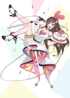 彩色动漫人物插画背景