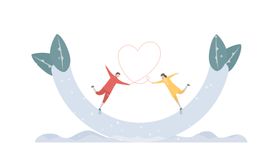 卡通情侣插画