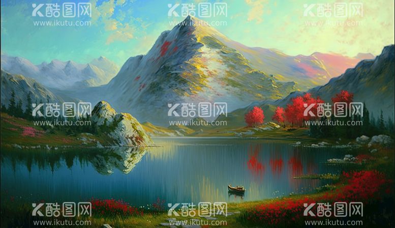 编号：19619211132122175139【酷图网】源文件下载-风景油画