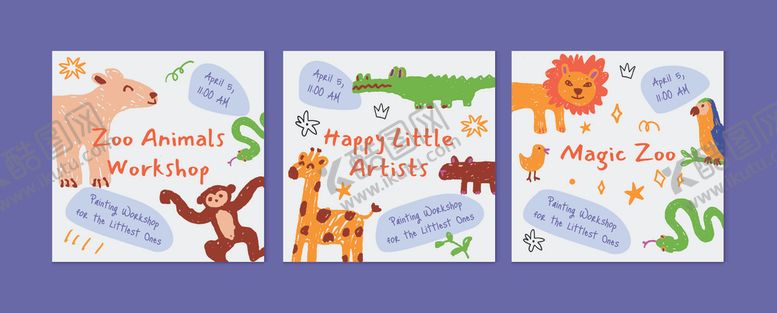 编号：74206611022004217351【酷图网】源文件下载-儿童动物主题插图
