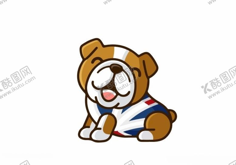 编号：93223210020352126137【酷图网】源文件下载-卡通斗牛犬