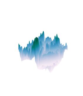 抽象山峰