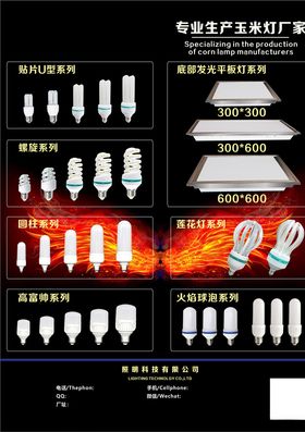 玉米灯灯饰宣传单