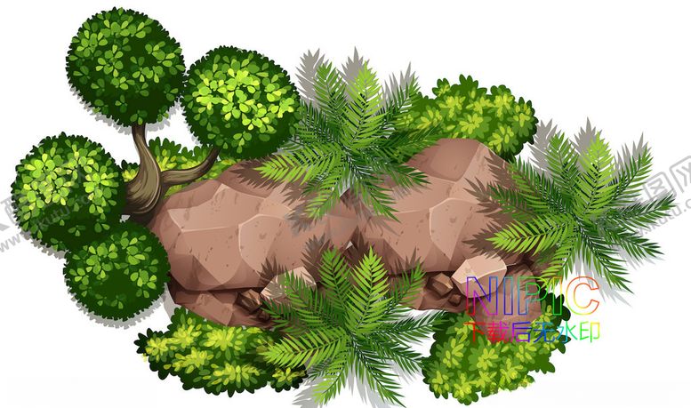 编号：51510204091817153154【酷图网】源文件下载-植物顶视图