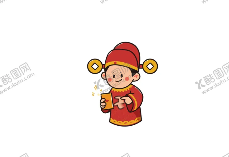 编号：51409403270456305963【酷图网】源文件下载-手绘卡通财神爷抢红包