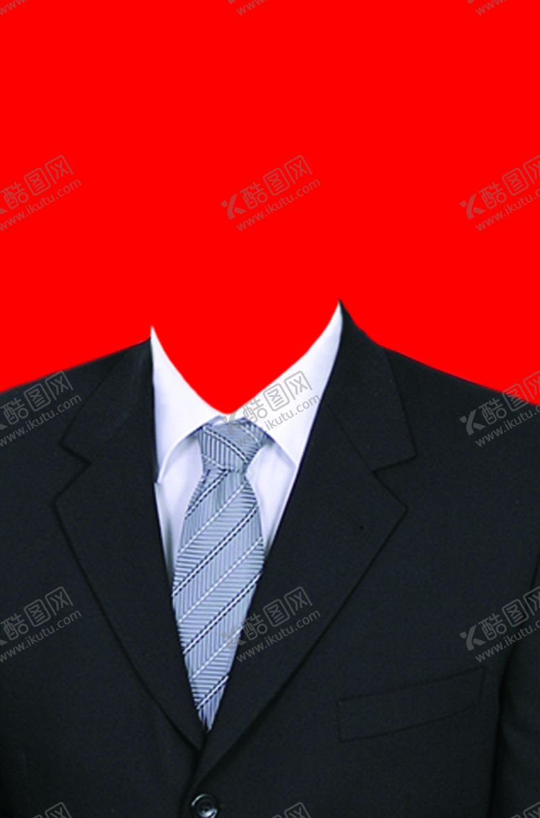 编号：12974904200146414644【酷图网】源文件下载-男士西装证件照