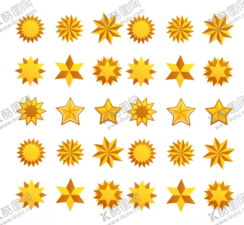 编号：52824904221747486437【酷图网】源文件下载-金色星星图案