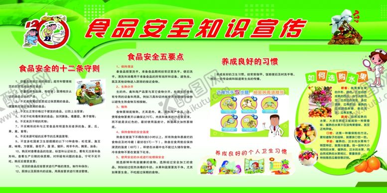 编号：69994905121758372917【酷图网】源文件下载-食品安全海报