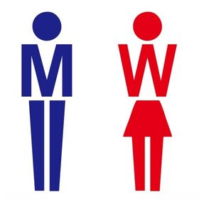 男女卫生间标志
