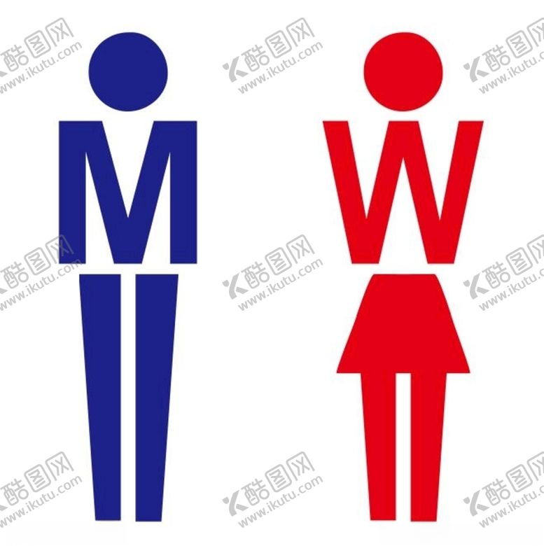 编号：87862205080321227529【酷图网】源文件下载-男女卫生间标志