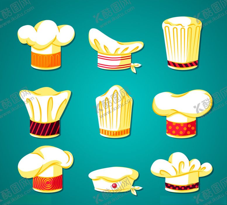 编号：31620310260030534232【酷图网】源文件下载-白色质感花纹厨师帽