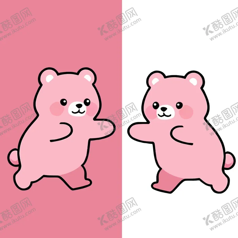 编号：30094103011116155179【酷图网】源文件下载-粉红熊