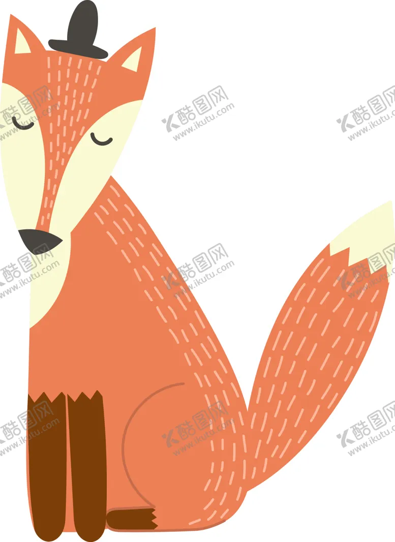 编号：64278001130504168023【酷图网】源文件下载-卡通狐狸         