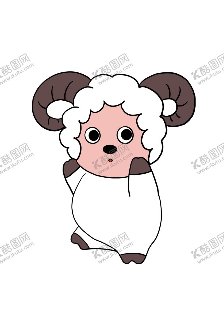 编号：16140302201529465139【酷图网】源文件下载-卡通手绘羊