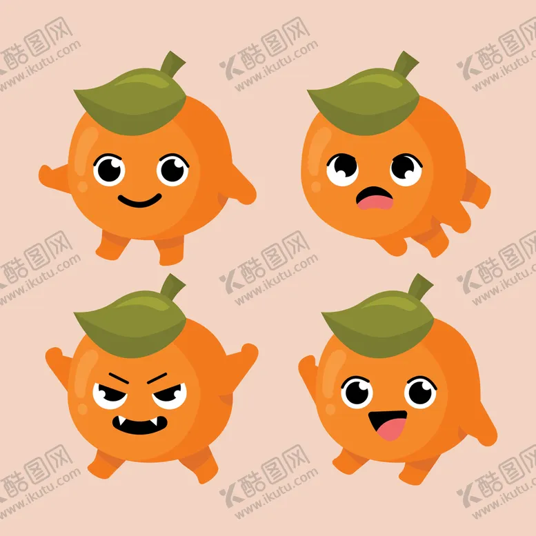 编号：18762409250112230391【酷图网】源文件下载-卡通橙子
